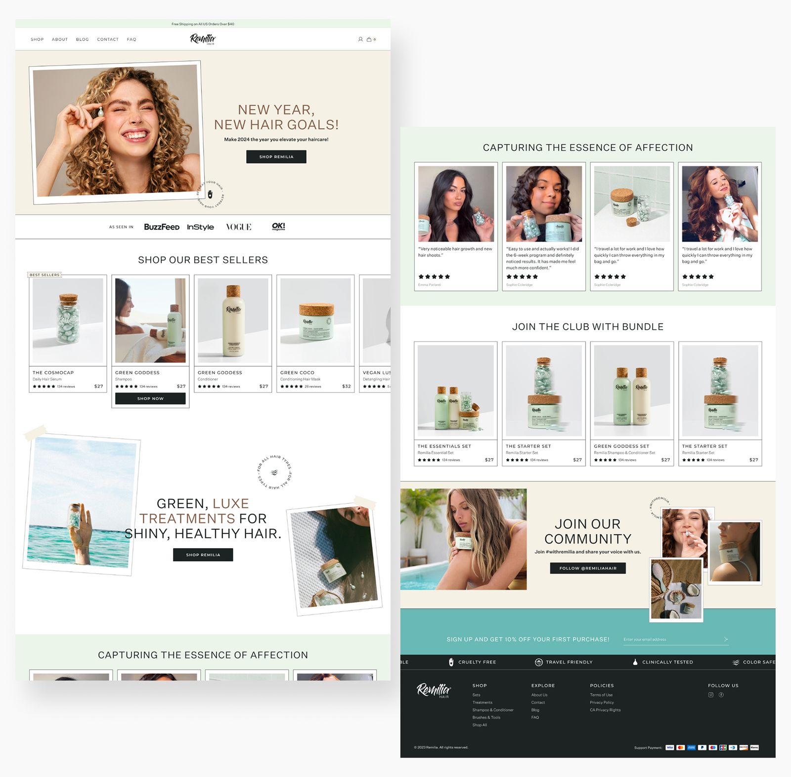 Concept 1 — homepage design direction