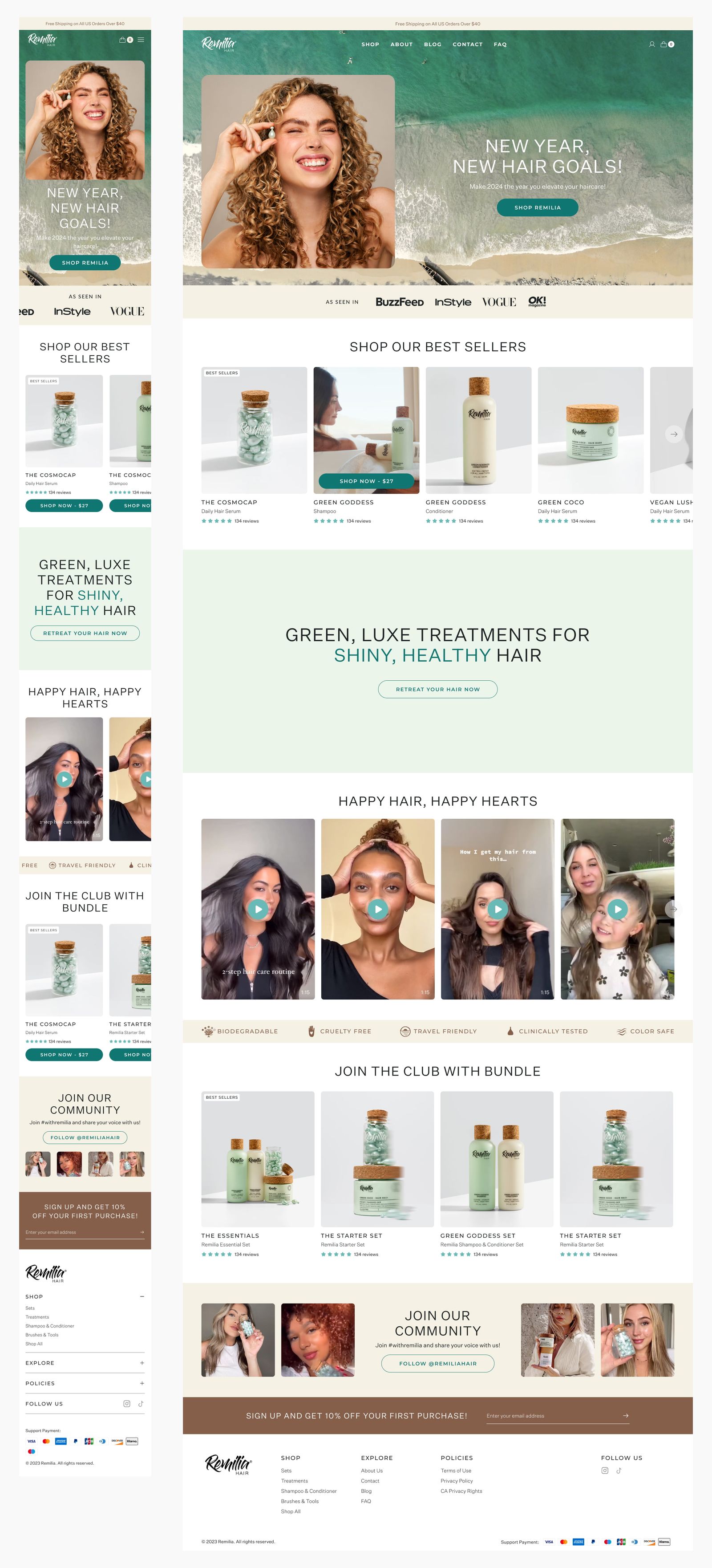 Final Remilia Hair design — homepage